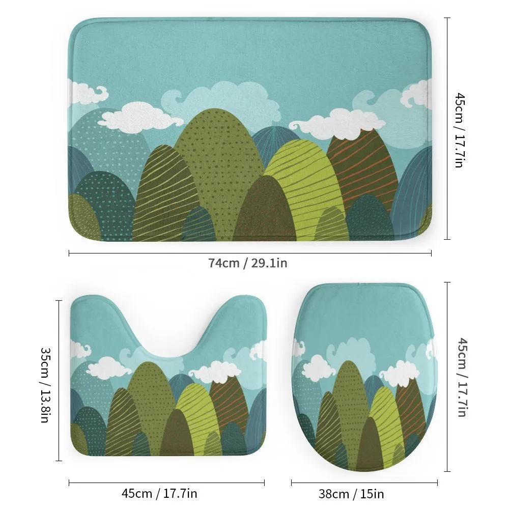 Doodle Trees and Clouds — Detail 1