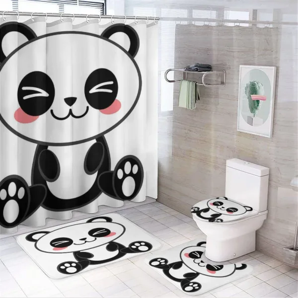 Japanese Manga Artwork on a shower curtain