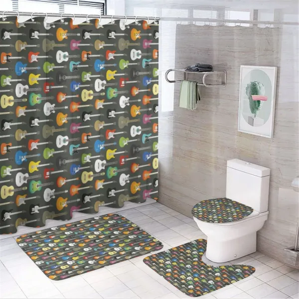 Music Themed Strings on a shower curtain
