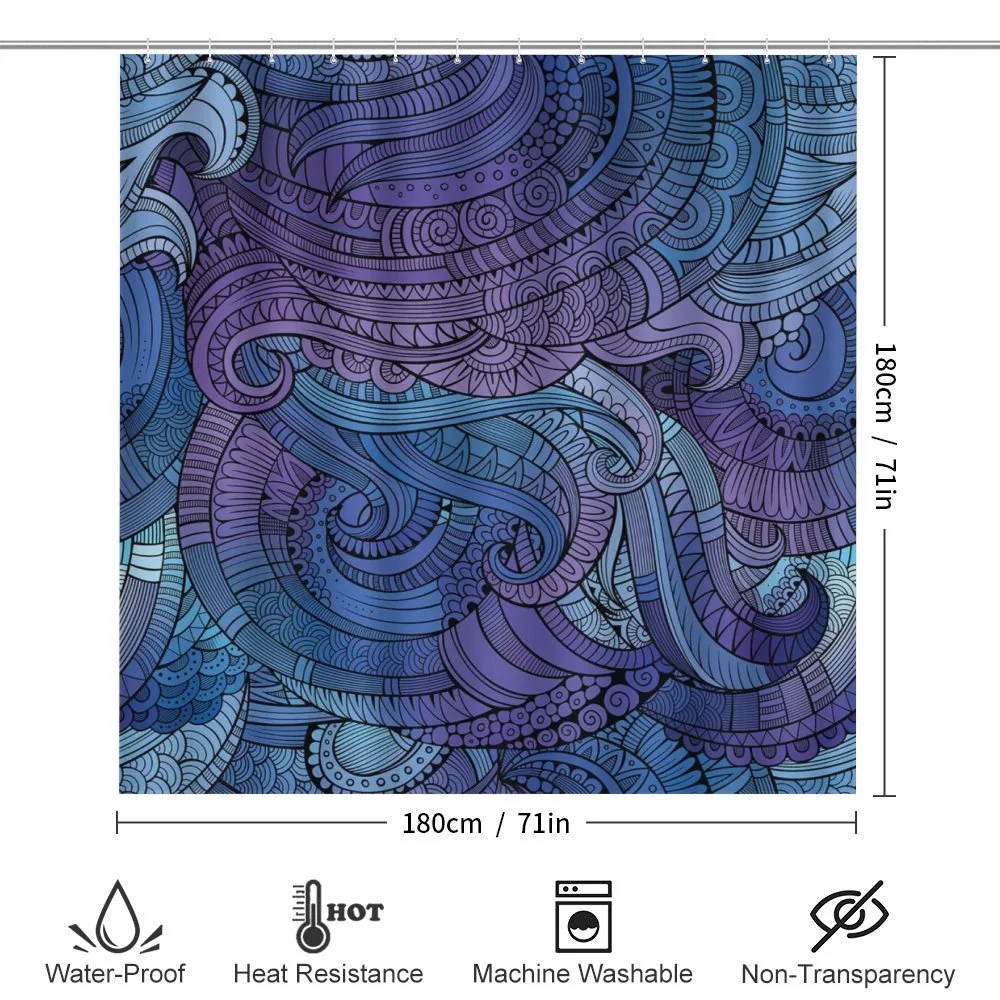 Ocean Inspired Paisley — Detail 2