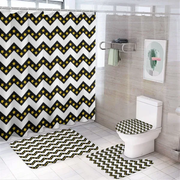 Parallel Striped Lines on a shower curtain