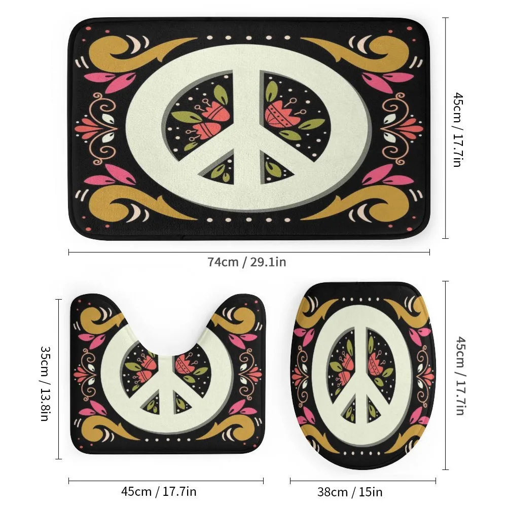 Peace Sign with Flowers — Detail 1