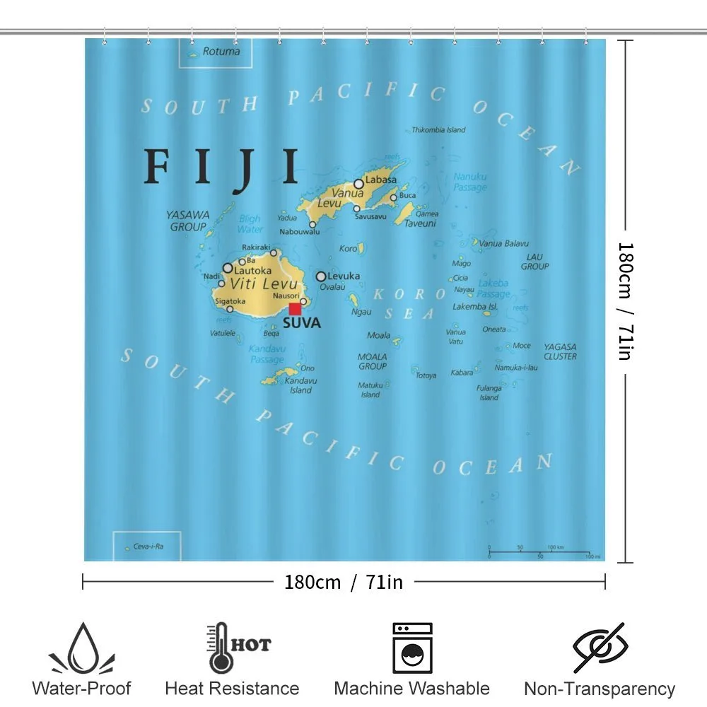 Political Map Capital Suva — Detail 2