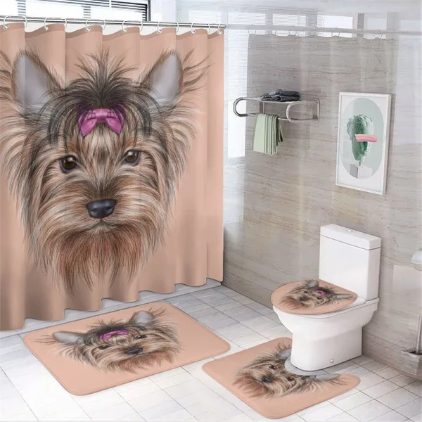 Realistic Animal on a shower curtain