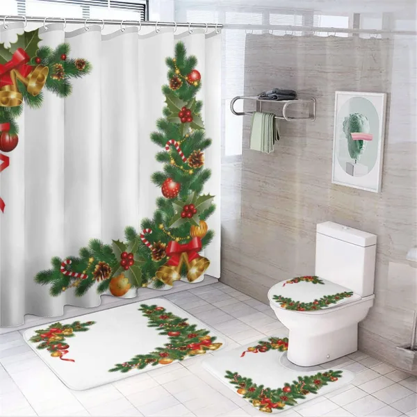 Tree Objects on a shower curtain