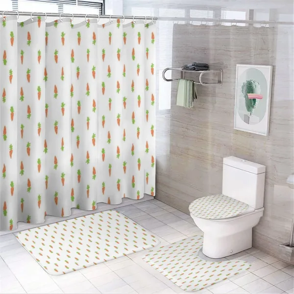 Upside on a shower curtain