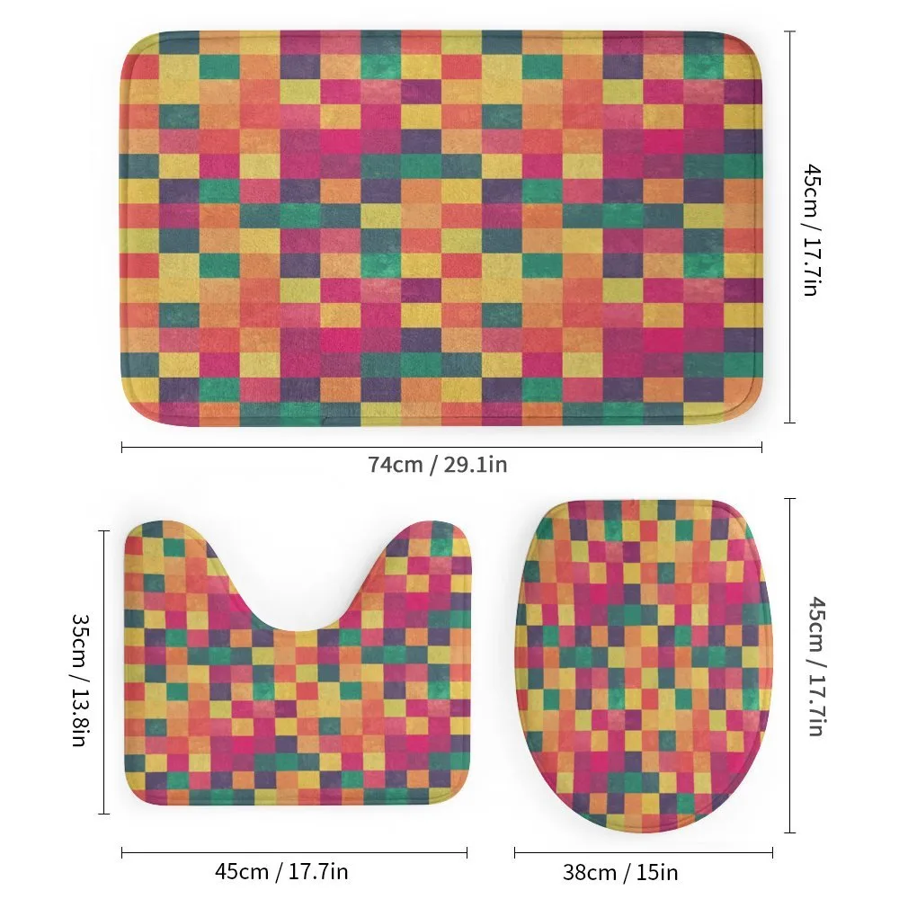 Vintage Colorful Squares — Detail 1