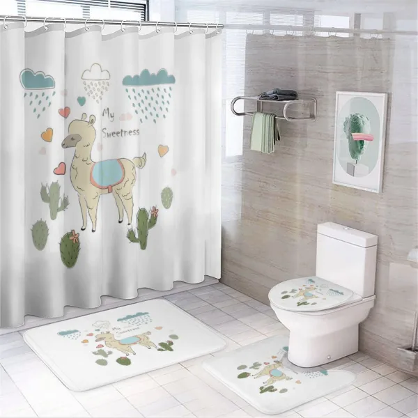 Abstract Animal on a shower curtain