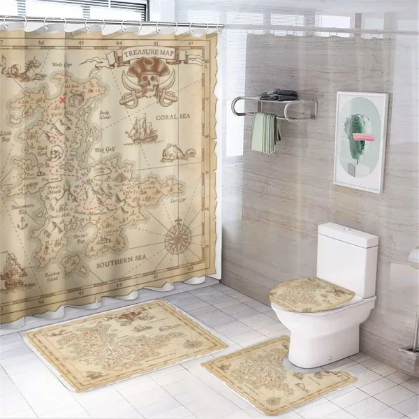 Antique Treasure on a shower curtain