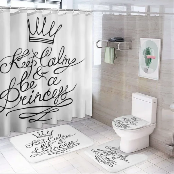 Be a Princess Romance on a shower curtain