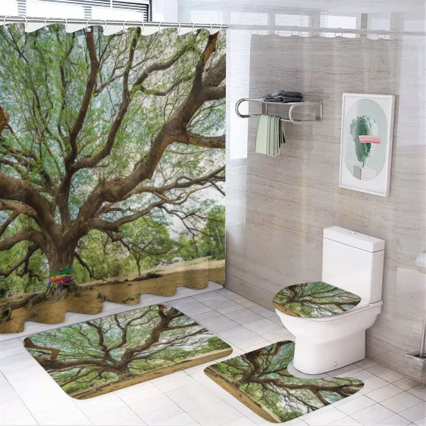 Big Rain Tree Thailand on a shower curtain