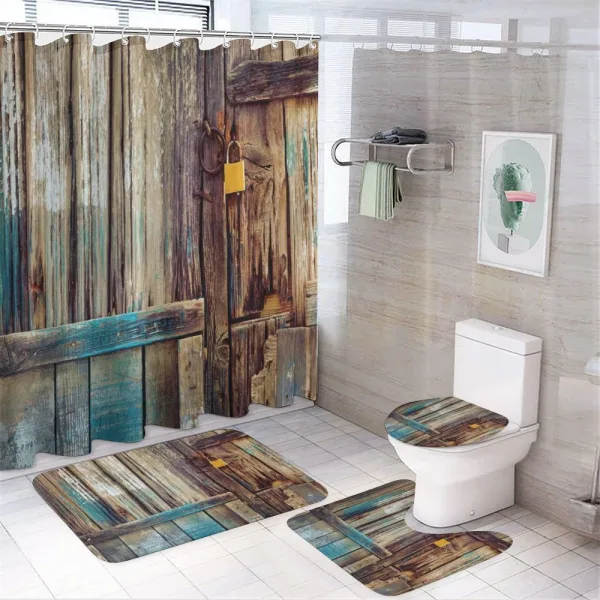 Color Details Mansion on a shower curtain