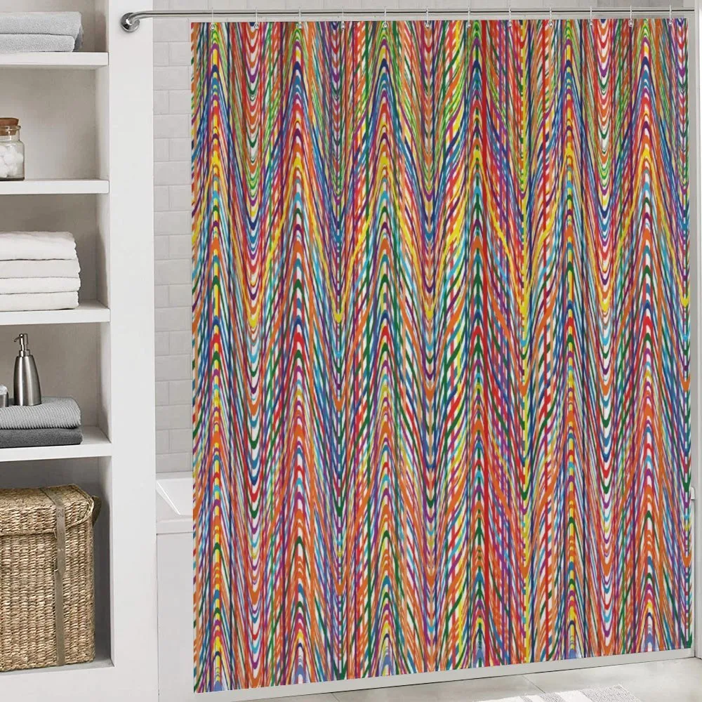 Colorful Zig Zag Lines — Detail 4