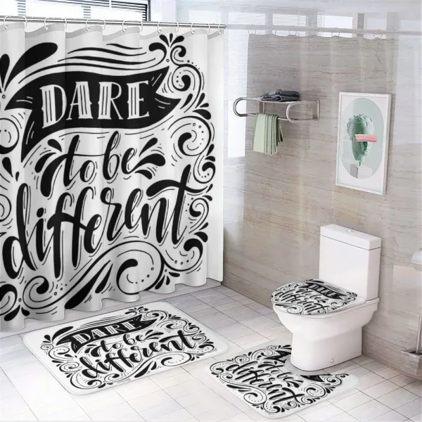Dare to Be Different on a shower curtain