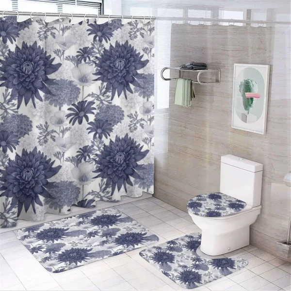 Dotted Digital Paint on a shower curtain
