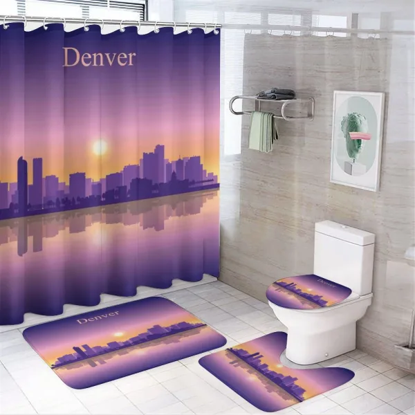 Dramatic Colorado Sunset Sky on a shower curtain