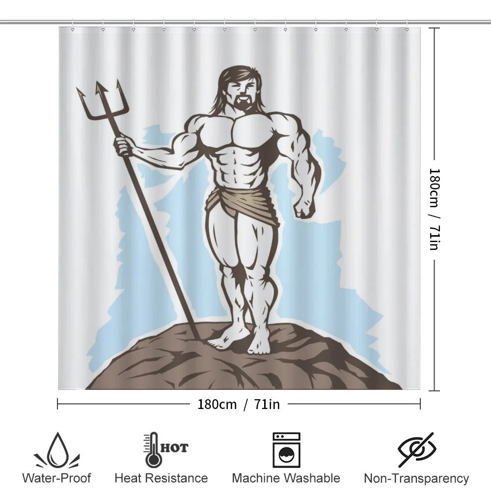 Greek Myth Man on a Rock — Detail 2
