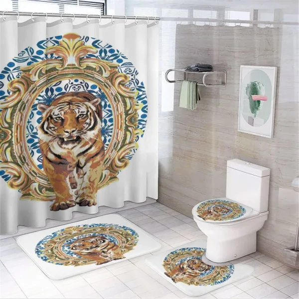 Japanese Exotic Adventure on a shower curtain