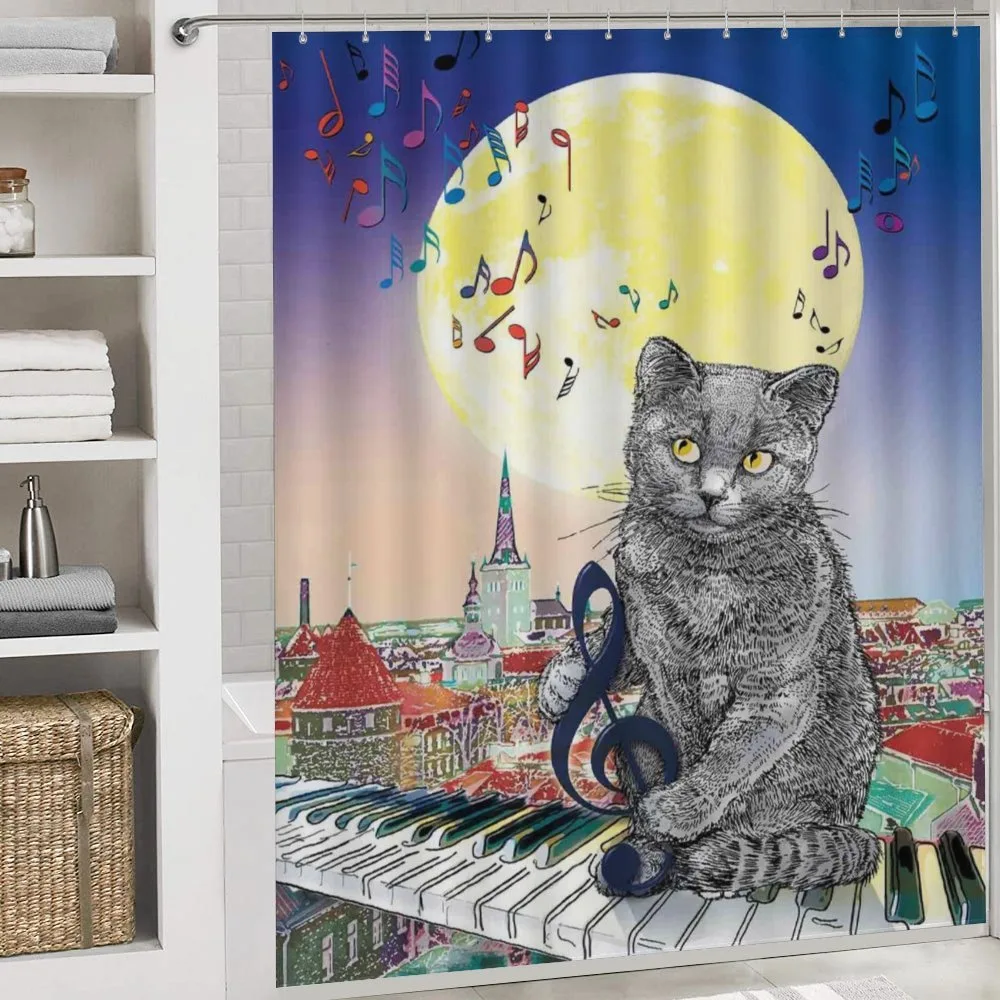 Musical Notes Cat — Detail 4