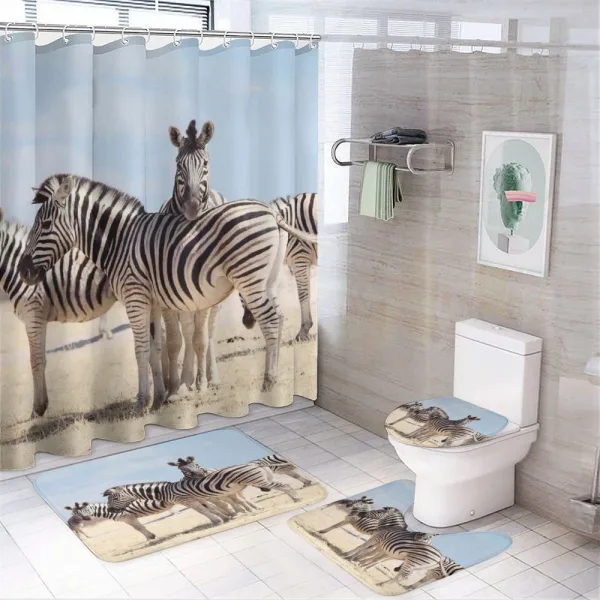 Namibia Africa Safari on a shower curtain