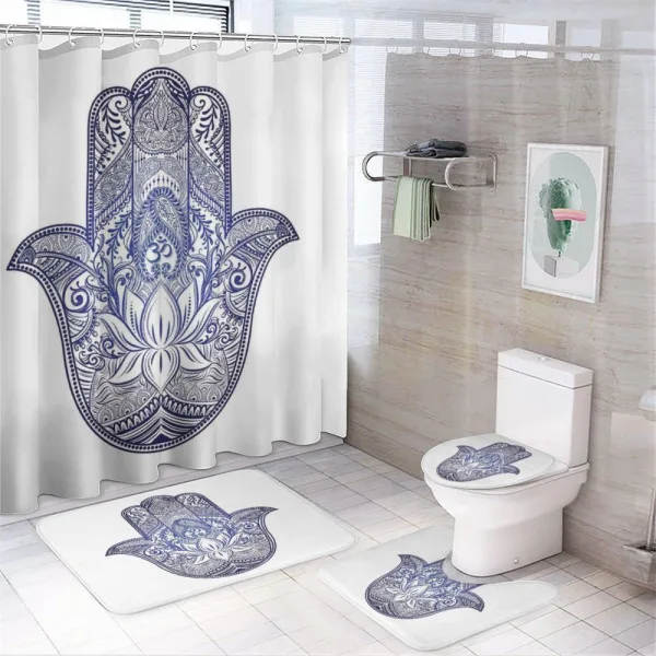 Paisleys Flowers on a shower curtain