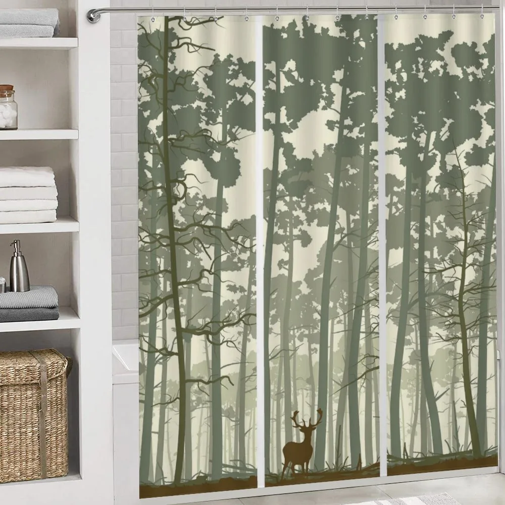 Pine Trees Deer Motif — Detail 4