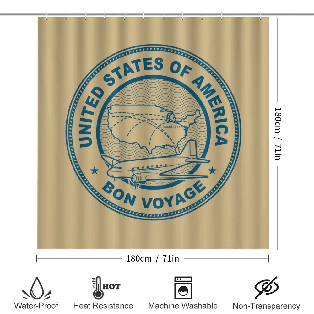 United States Map Plane — Detail 2