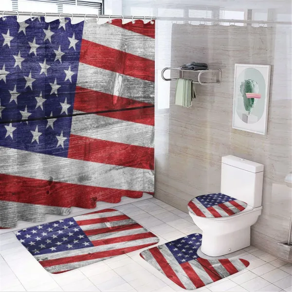 America Patriotic Day on a shower curtain