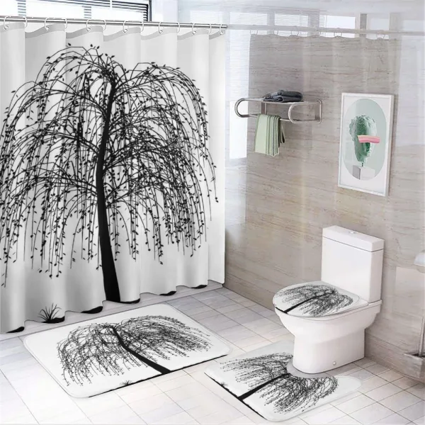Barren Nature on a shower curtain