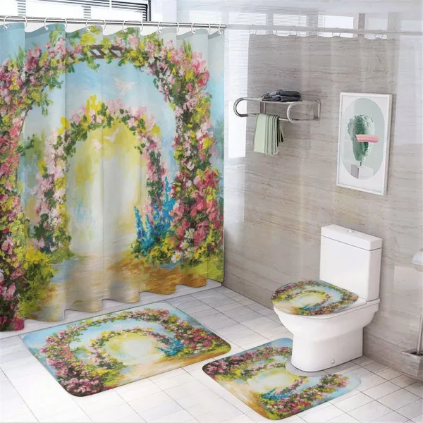 Hot Summer Boho Park on a shower curtain