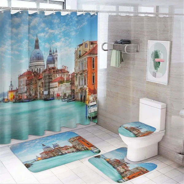 Image of Venice Grand Canal on a shower curtain