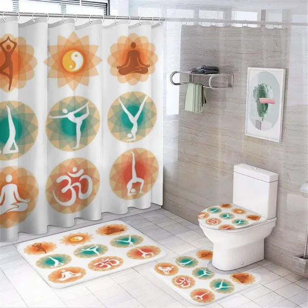 Mental Spirits Pattern on a shower curtain