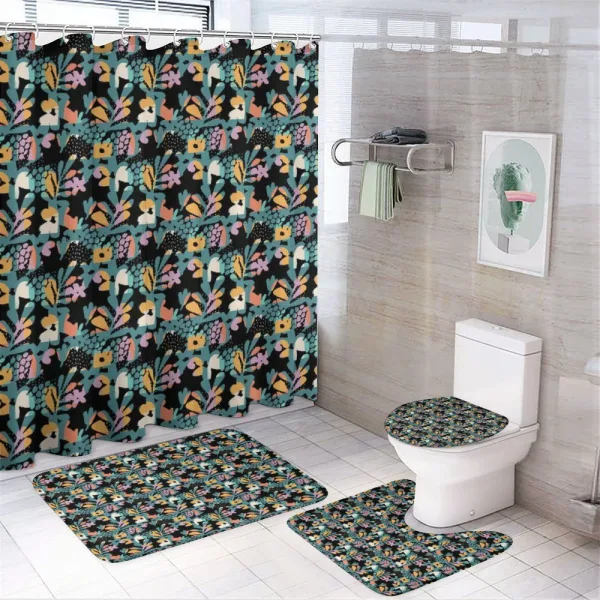 Modern Art Design Colorful on a shower curtain