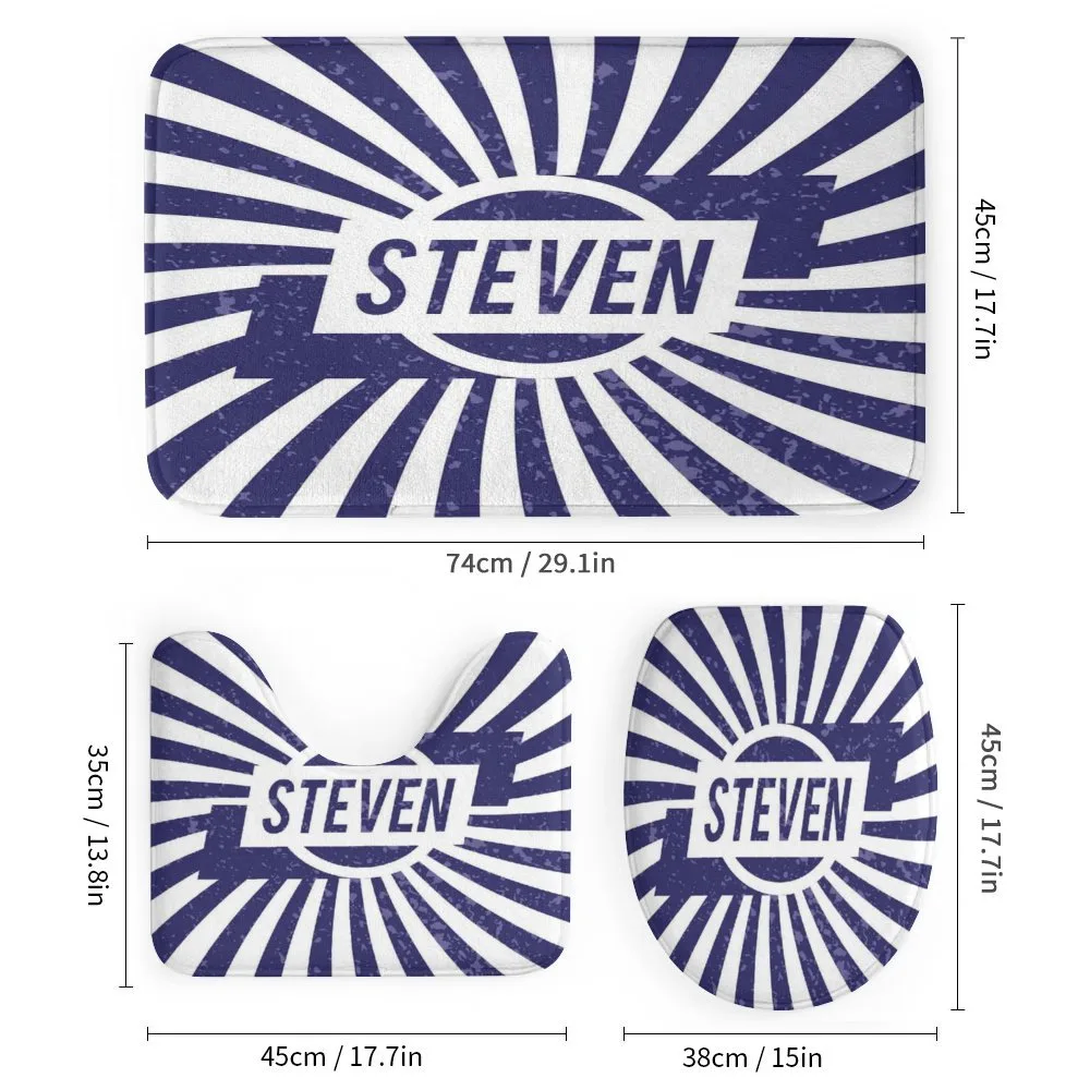 Name in Blue and White — Detail 1