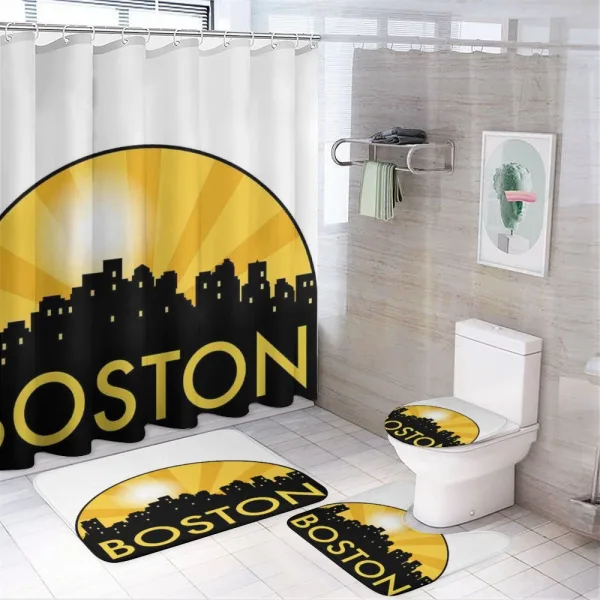 Radial Beamed Sun Effect on a shower curtain