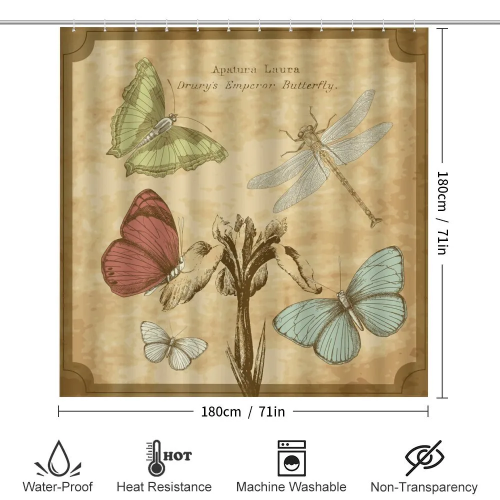 Retro Butterflies Art — Detail 2