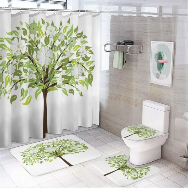 Summer Tree Blossoms on a shower curtain