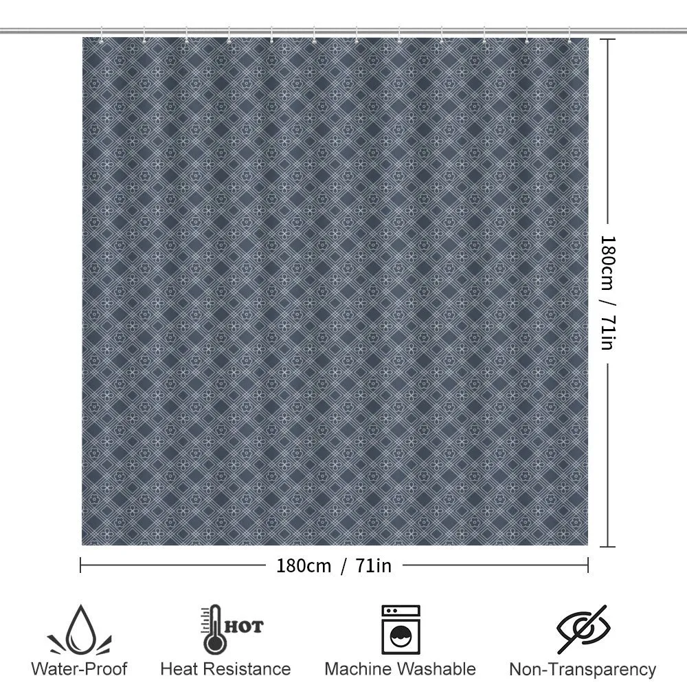 Checked Floral Square — Detail 2