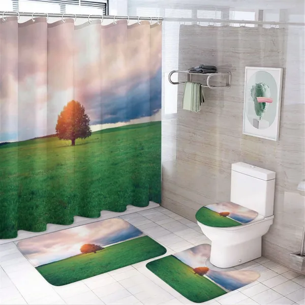 Idyllic Countryside on a shower curtain