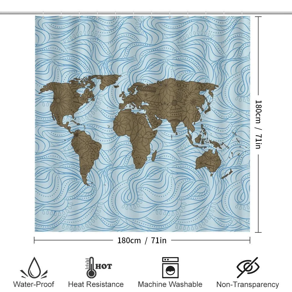 Map with Waves — Detail 2