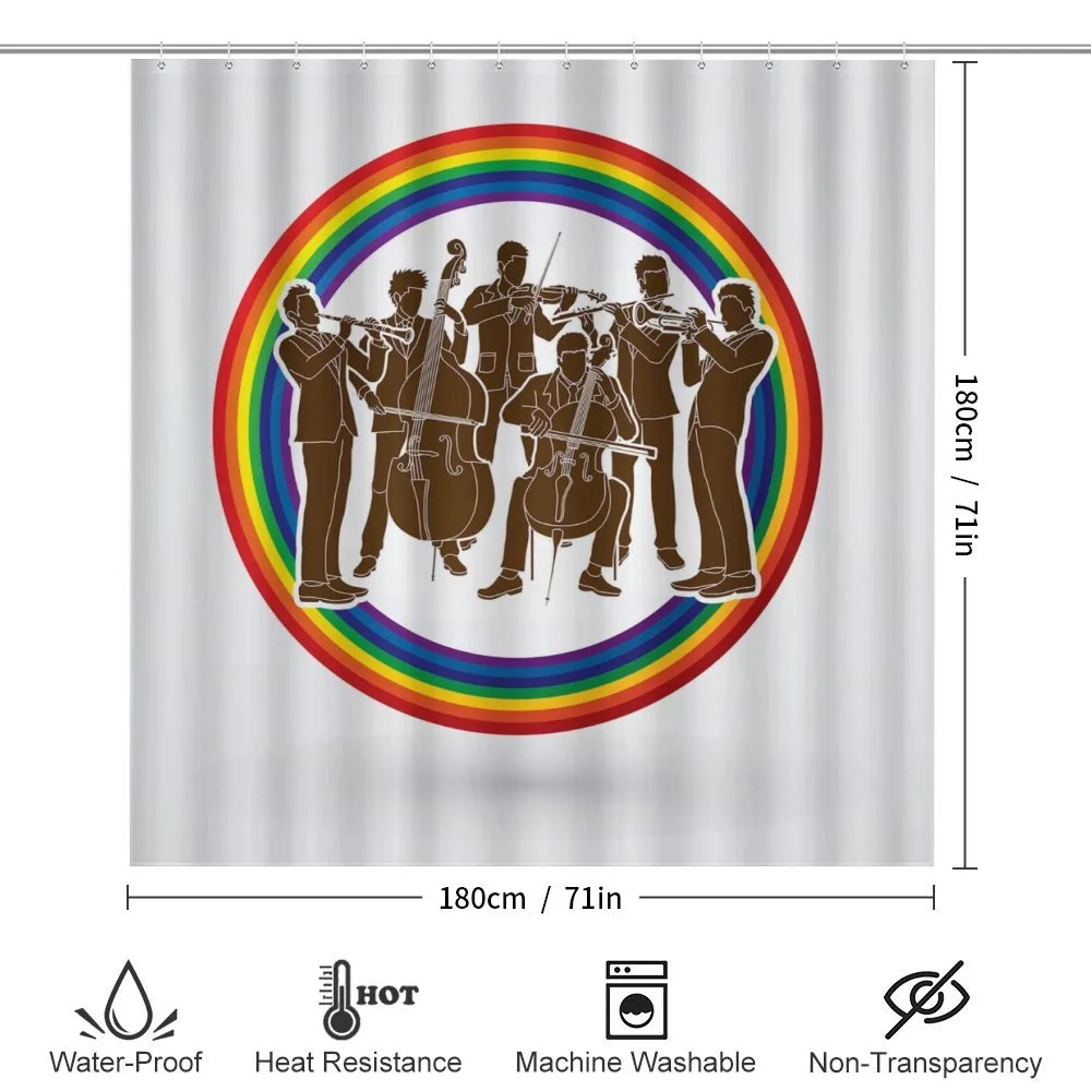 Musicians in Rainbow Circle — Detail 2