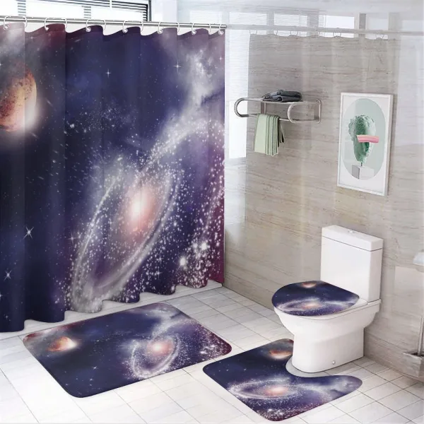 Nebula Planet Cosmic on a shower curtain