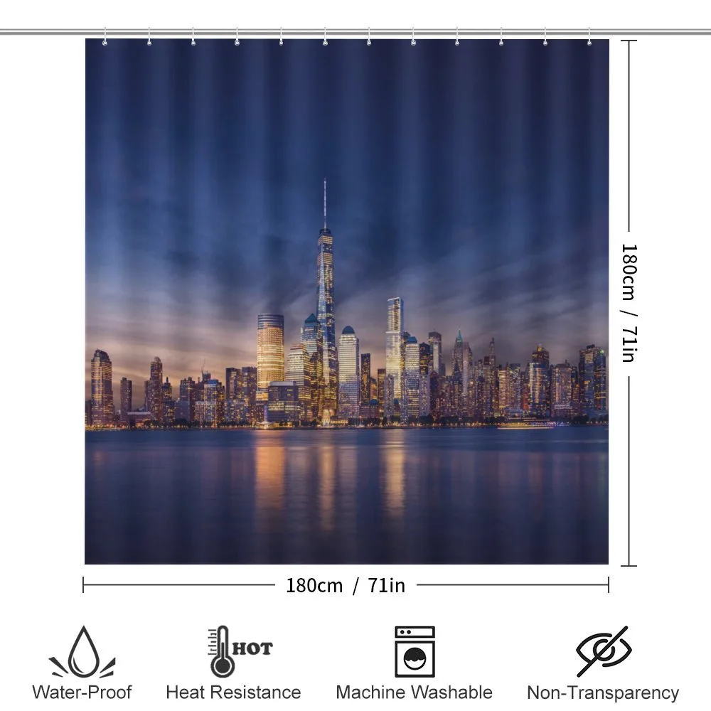 New York Skyline Evening — Detail 2