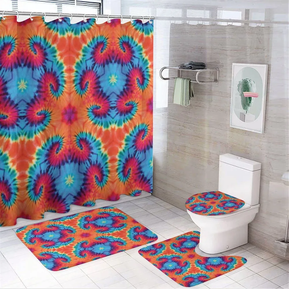 Orange and Blue Motif Colorful — Your design