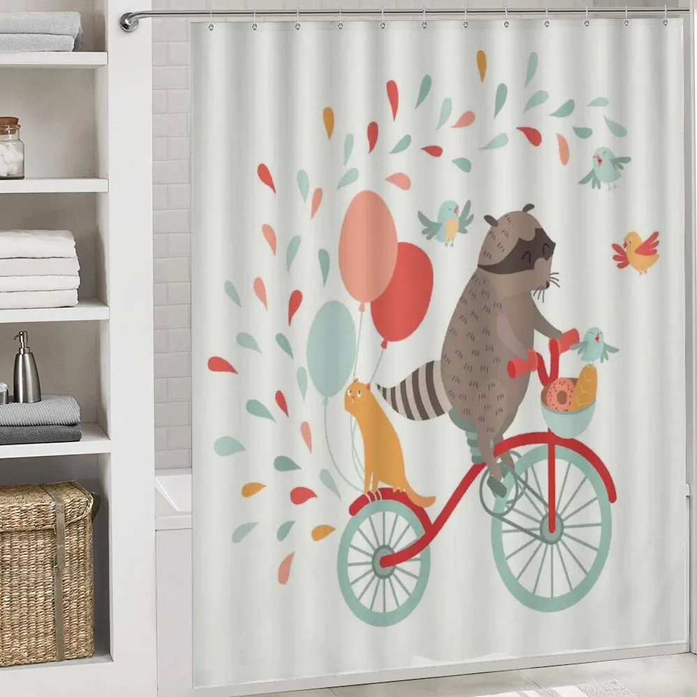 Raccoon on Bicycle — Detail 4