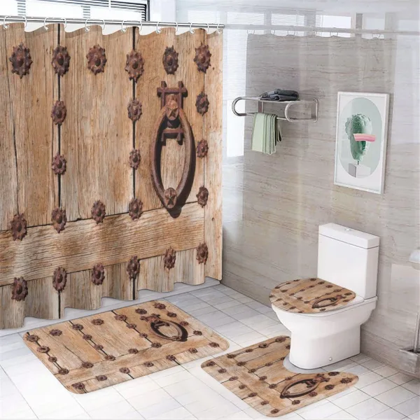 Rusty Spanish Entrance on a shower curtain