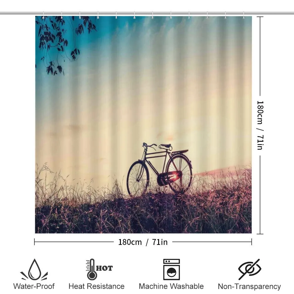 Sunset Bicycle Pastel — Detail 2