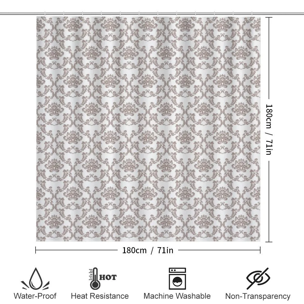 Taupe Colored Damask — Detail 2