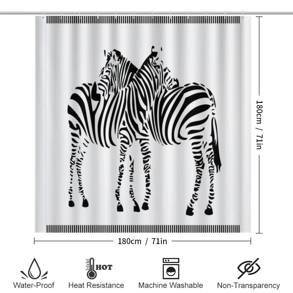 2 Zebras Silhouette — Detail 2