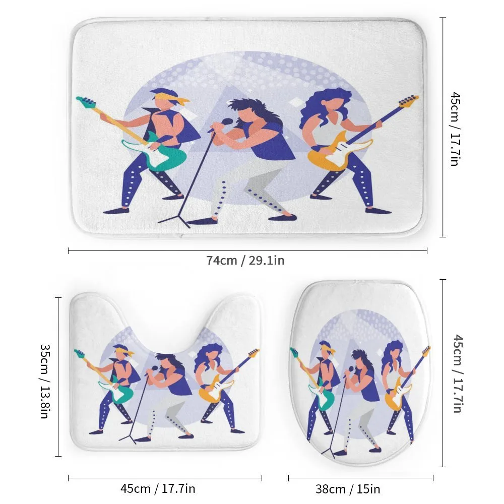 Band Playing Guitars — Detail 1